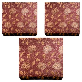 EmBrace 英柏絲 和室 木椅坐墊 3個, 金絲玫瑰紅