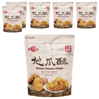 連城記 台東57號地瓜酥 濃厚地瓜香氣+酥脆口感層次 添加日本和三盆糖 古早味 全素, 6包, 140g