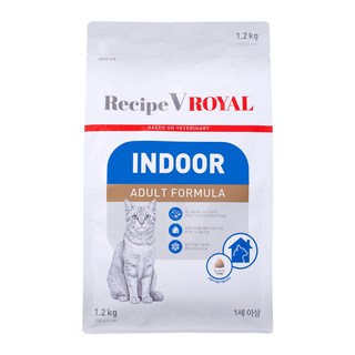 유한양행레시피브이 고양이 로얄 기능성 사료, 인도어, 1.2kg, 1개