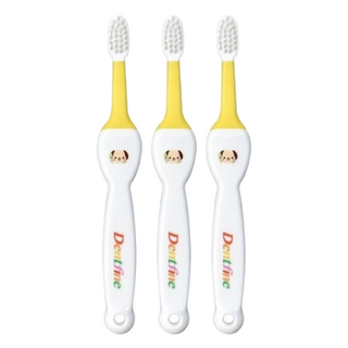 create 酷里愛德 幼童乳齒專用牙刷 1.5歲以上, 顏色隨機, 1入, 3支