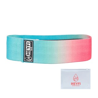 헤이피 스쿼트 힙밴드 Lv2+파우치, 코튼캔디, 1개