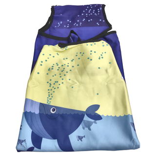 LittleChili 行李箱套 - 藍色鯨魚, L(26~29吋)