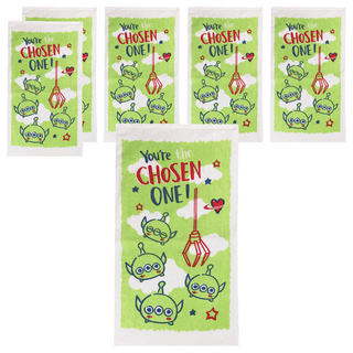 Disney 迪士尼 三眼怪娃娃機洗臉巾, 6條, 三眼怪 綠色