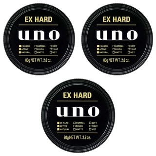 uno 歷久彌堅髮蠟, 80g, 3罐