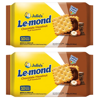 Julie's 茱蒂絲 雷蒙德榛果巧克力夾心餅, 180g, 2包