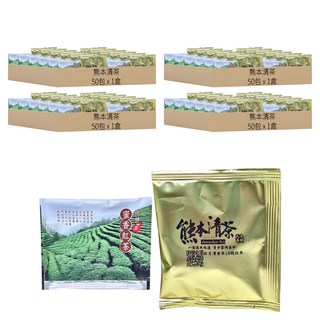 熊本清茶 日月潭紅茶台茶18號 + 坪林蜜香紅茶立體茶包, 3g 50包, 4盒