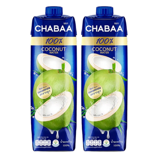 CHABAA 啜吧 原裝進口 100%純椰子水, 1L, 2瓶