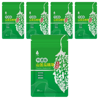 Tsuie 日濢 特濃版山苦瓜精萃 30顆 花蓮4號山苦瓜, 560mg, 5包