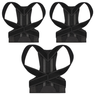 背部可調美姿帶 黑色 XL 3個