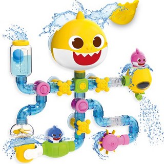 IWill COMPANY 鯊魚寶寶水管遊戲洗澡玩具, 混色