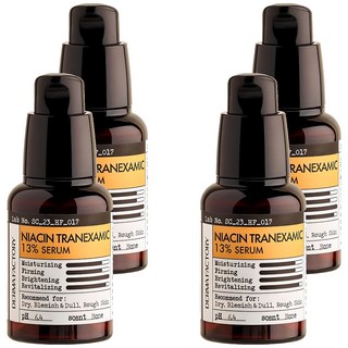 DermaFactory 13%維他命B3傳明酸亮白精華, 4瓶, 30ml