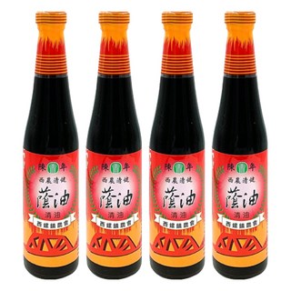 西螺鎮農會 陳年蔭油 400ml 古法釀造 無防腐劑 玻璃瓶裝 台灣在地風味, 4瓶