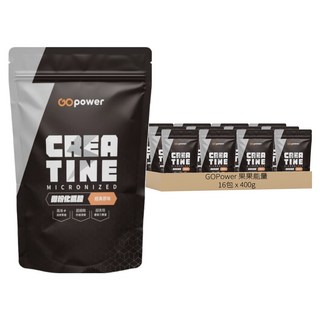 GOPower 果果能量 微粉化肌酸 經典原味, 400g, 16包
