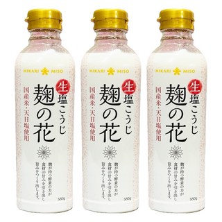 HIKARI MISO 麴之花 生鹽麴, 580g, 日本產, 3瓶
