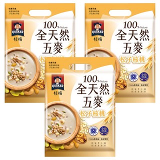 QUAKER 桂格 全天然五麥 松子核桃, 270g, 3袋