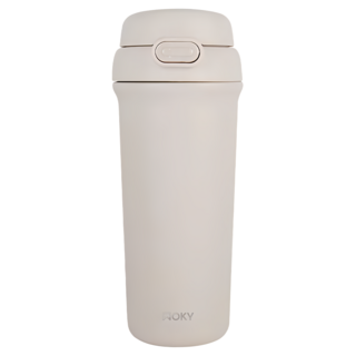 WOKY 沃廚 All-P輕芯鈦瓷雙飲保溫瓶 雲靄白 500ml 台灣公司貨, 1個