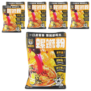 虎留香 螺螄粉, 加量大腐竹, 台製粉絲Q彈滑順, 282g, 6包