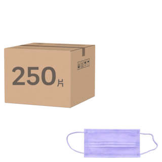 JUN 郡昱 成人平面滿版醫療口罩, 紫丁香, 50片, 5盒