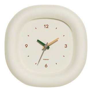 mooas 棉花糖迷你靜音時鐘, 象牙白