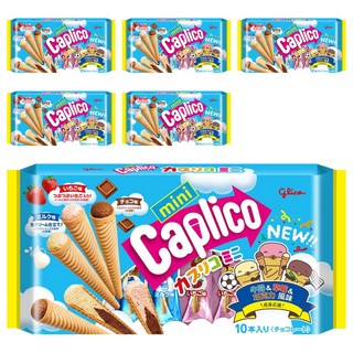 glico 格力高 Caplico 綜合迷你甜筒餅乾, 6包, 91g