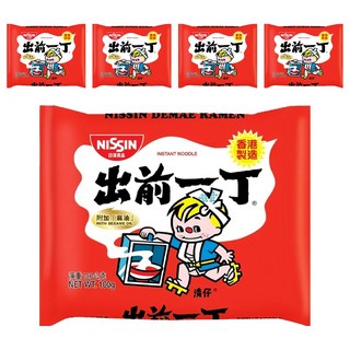 NISSIN 日清 出前一丁 麻油味速食麵 香港製造, 5包