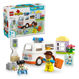 LEGO 樂高 duplo 得寶 10447 救護車和駕駛員積木組 (19片), 1盒