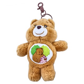 Care Bears 立體絨毛吊飾小熊 聚酯纖維材質 搭配同色系扣環, 15cm, 棕色, 1個