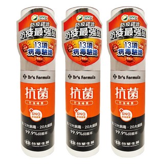 台塑生醫 Dr's Formula 抗菌防護噴霧瓶, 100g, 3瓶