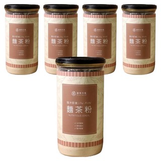GreenMarket 菓青市集 古早味麵茶粉 400g 傳統風味 沖泡即飲, 5罐