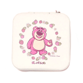 TOY STORY 玩具總動員 ChuChu系列拉鍊飾品收納盒, 10公分, 熊抱哥
