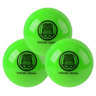 부쿠로혼마 컬러 파크 골프공 3피스 6cm, 그린, 1개입, 3개