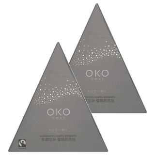 OKO 生態綠 單品即沖咖啡 宏都拉斯聖塔芭芭拉 100%阿拉比卡單一產區公平貿易咖啡豆 -40度急凍封存 冰熱水均可溶解, 2.5g, 8包, 2盒