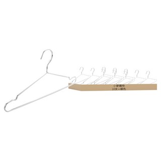 小麥購物 不鏽鋼衣架 C188 49.4g, 不鏽鋼 銀色, 10支