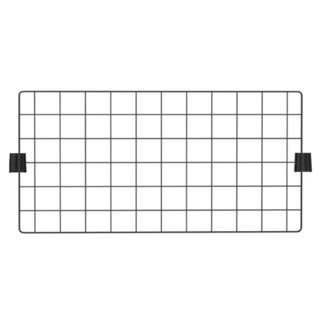 KI WISH 居家生活 側邊方格網 適用深度60cm 鐵架配件 60.2x30cm, 1組, 黑色