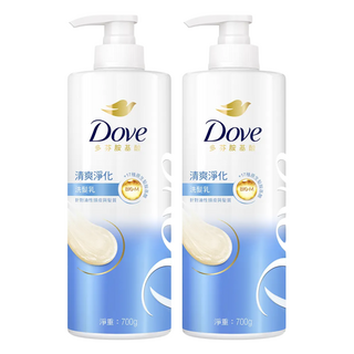 Dove 多芬清爽淨化洗髮乳 胜肽胺基酸迷迭香精萃 針對油性髮質, 700g, 2瓶