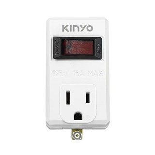 Kinyo 高負載1開單插分接器 CGR-31, 78mm, 白色, 1個