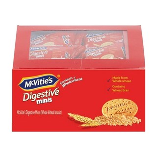 McVitie's 麥維他 消化餅迷你包 全麥製成 含小麥麩皮 (32.5g x 12), 390g, 1盒