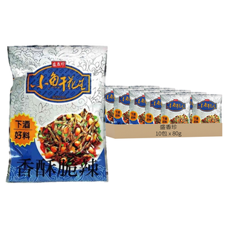 盛香珍 小魚干花生, 80g, 10包