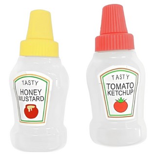 ECHO 攜帶調味料分裝瓶 輕巧方便 可重複使用 雙瓶組合, 25ml, 1組