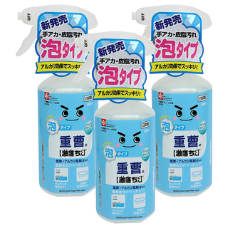 LEC 小蘇打泡沫清潔劑 電解水+小蘇打 無色無臭 負離子清潔, 400ml, 3瓶
