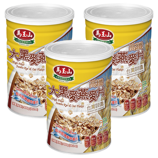 馬玉山 高纖大黑麥燕麥片, 800g, 1罐, 3罐