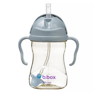 b.box 澳洲 升級版防漏PPSU水杯, 莫蘭迪藍, 240ml, 1個