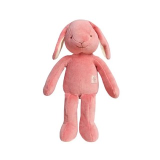 miYim 有機棉安撫娃娃 内有搖鈴 短毛低敏 0歲以上適用, 32cm, 邦尼兔兔, 1個, 32cm x 16cm