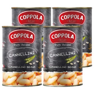 COPPOLA 柯波拉 義大利天然白腰豆, 400g, 4罐
