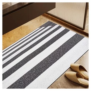 SGS設計款質感加大矽藻土吸水墊牙刷架, 科技布料矽藻土地墊, 25*12*0.4cm, 50 x 80cm, 斑馬, 1個