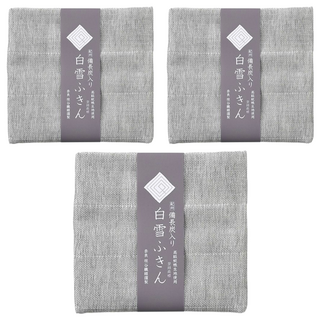 Shirayuki 垣谷纖維 紀州備長炭拭巾, 40 x 30cm, 3條