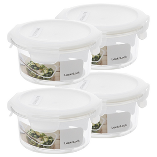 락앤락 테이블탑 밀폐용기 원형 370ml, 4개, 단품