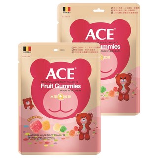 ACE 水果Q軟糖 無色素 無防腐劑 無反式脂肪 比利時進口, 240g, 2包