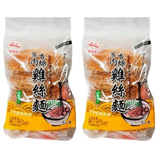 義峰食品 蔥香肉燥風味雞絲麵, 300g, 2袋