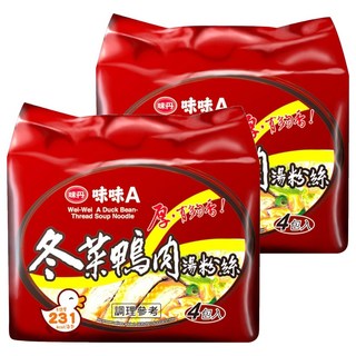 味丹 味味A 冬菜鴨肉湯粉絲 60g, 8包